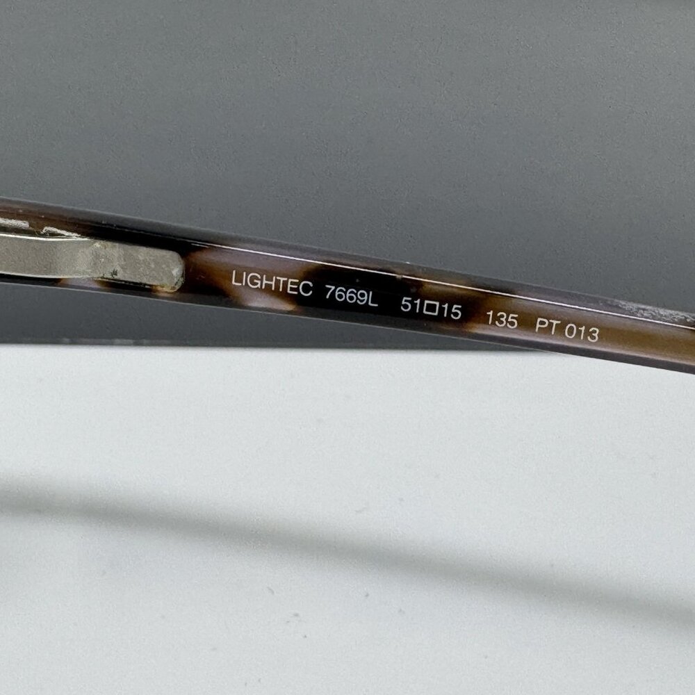 Lt Lightec 7669l Rectangular Eyeglass Frames Plum… - image 7